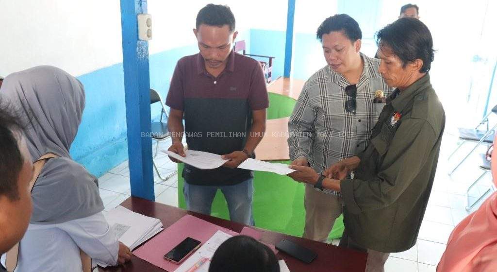 Bawaslu Tolitoli Awasi Pelaksanaan Klarifikasi Dokumen Bacaleg Pasca Penyampaian Tanggapan Masyarakat