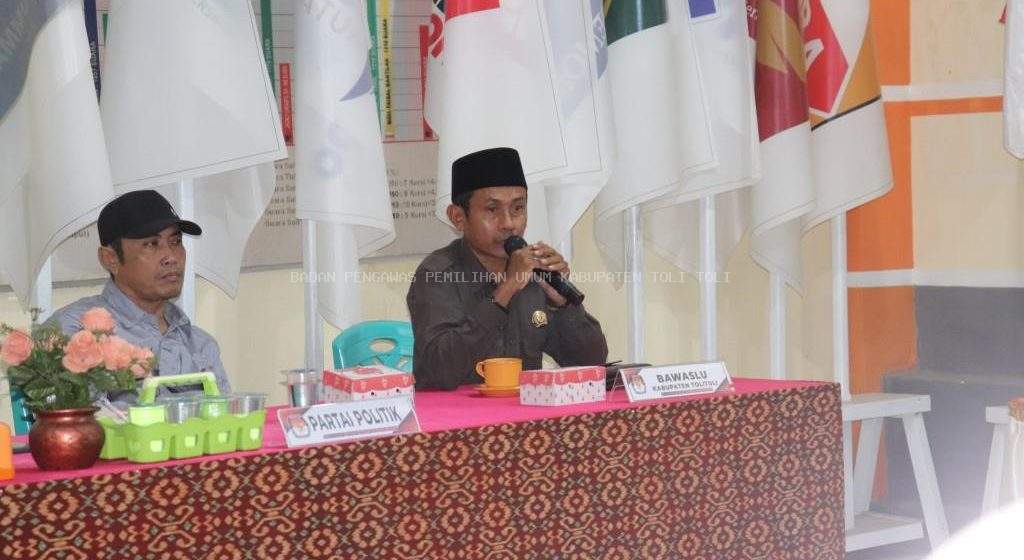 Bawaslu Tolitoli Ingatkan Peserta Pemilu Patuhi Rambu-rambu dalam Berkompetisi