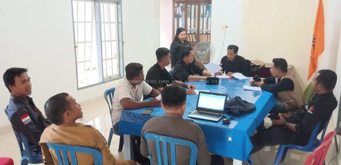 Persiapan Rekapitulasi Di Tingkat PPK, Bawaslu Tolitoli Pastikan Kesiapan Pengawasan Panwaslu Kecamatan