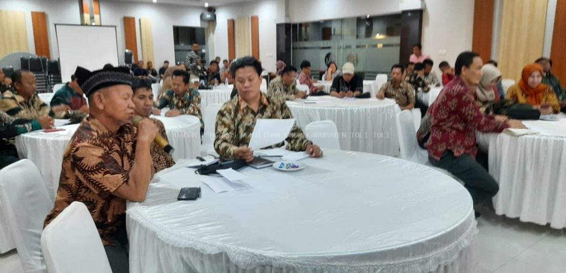 Pimpinan Bawaslu Tolitoli Samakan Persepsi terkait Pengawasan Data Pemilih