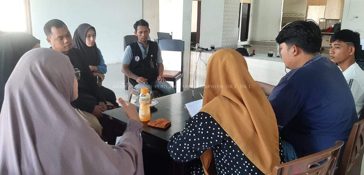 Matangkan Personel, Bawaslu Tolitoli Berikan Simulasi Penanganan Pelanggaran Pemilu