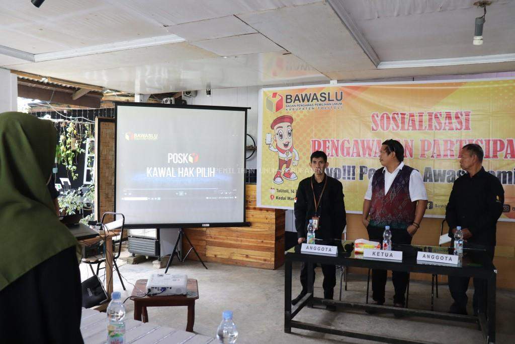 Resmi, Bawaslu Tolitoli Launching Posko Kawal Hak Pilih