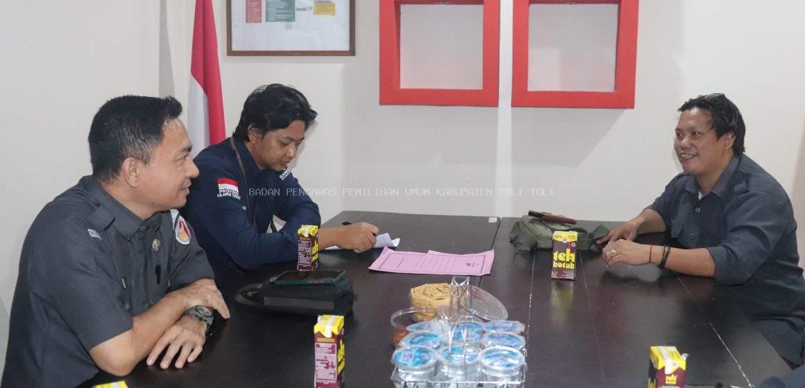 Monev Sarpras, Syarifuddin Ishak Apresiasi Kinerja Bawaslu Tolitoli