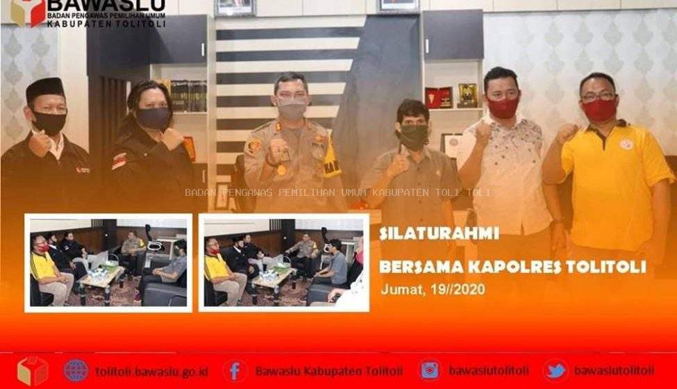 Bawaslu Tolitoli Jalin Silaturahmi Bersama Kapolres