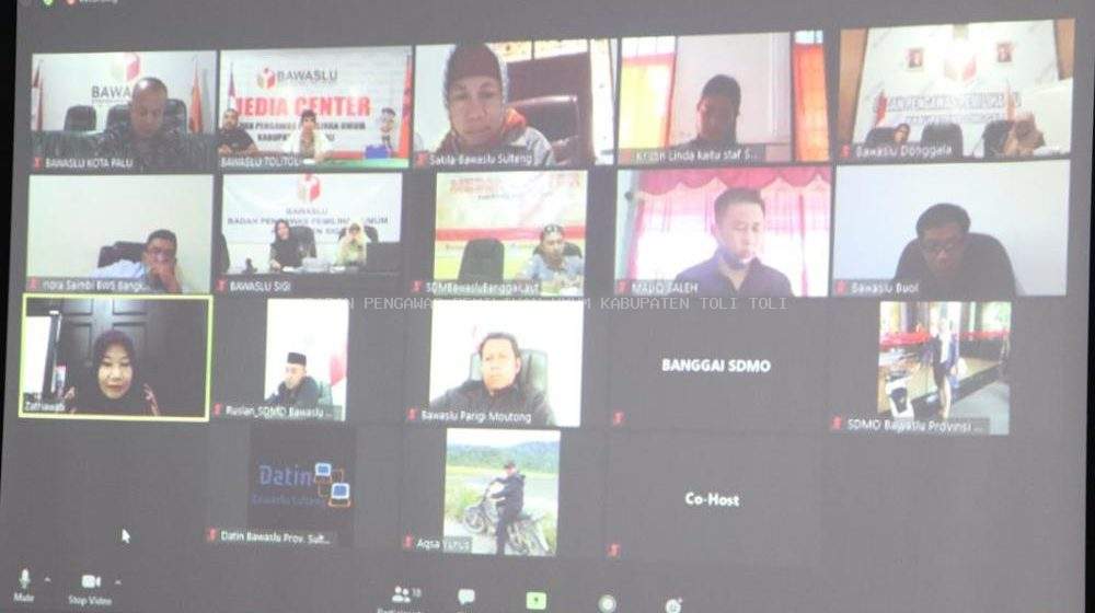 Bawaslu Tolitoli Sampaikan Kesiapan Penggunaan Media Daring Bagi Pengawas Ad Hoc