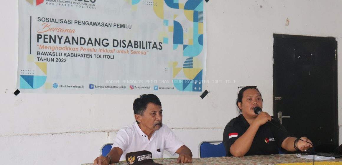 Gelar Sosialisasi Bagi Penyandang Disabilitas, Bawaslu Tolitoli Disambut Antusias Masyarakat