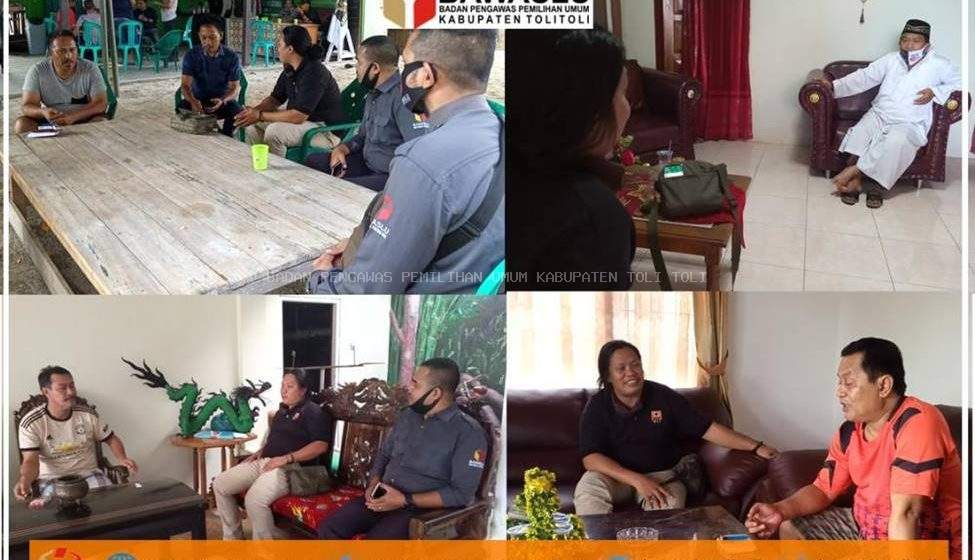 Cegah Penyebaran Covid â€“ 19, Ketua Bawaslu Tolitoli Sambangi Bapaslon