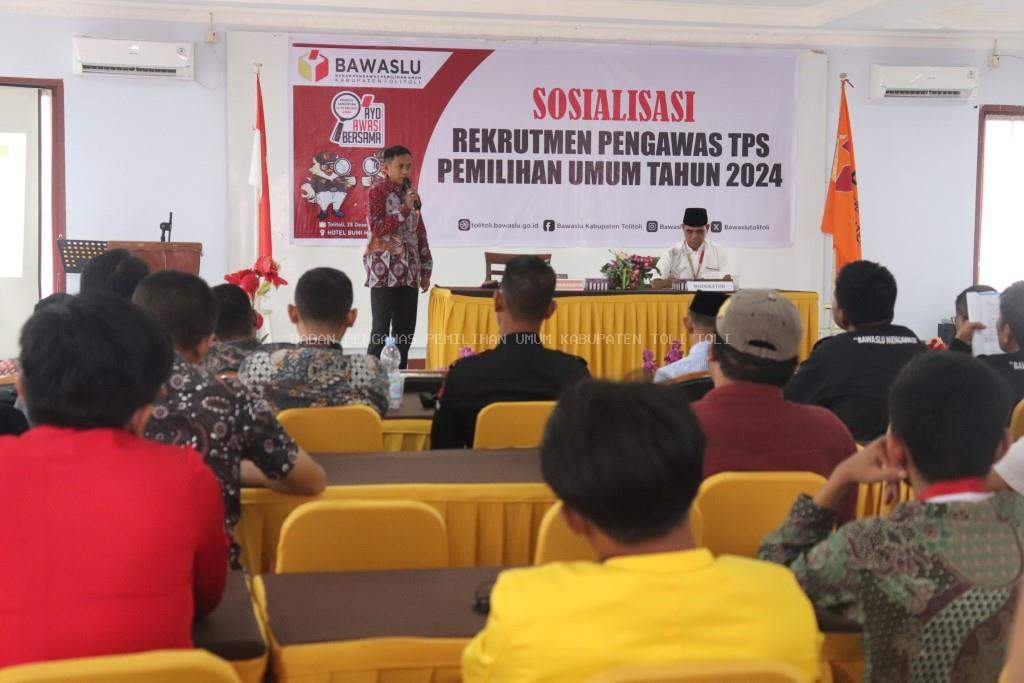 Bawaslu Tolitoli Mulai Rekrut 707 Pengawas TPS pada Pemilu 2024