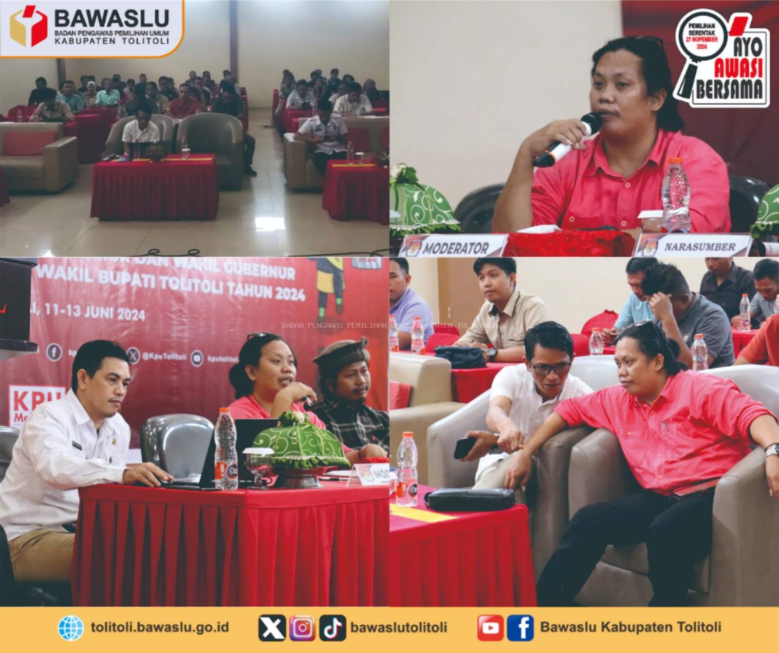 Bawaslu Kabupaten Tolitoli Pantau Bimtek Pemutakhiran Data Pemilih Dan Memastikan Seluruh Pemilih Memenuhi Syarat
