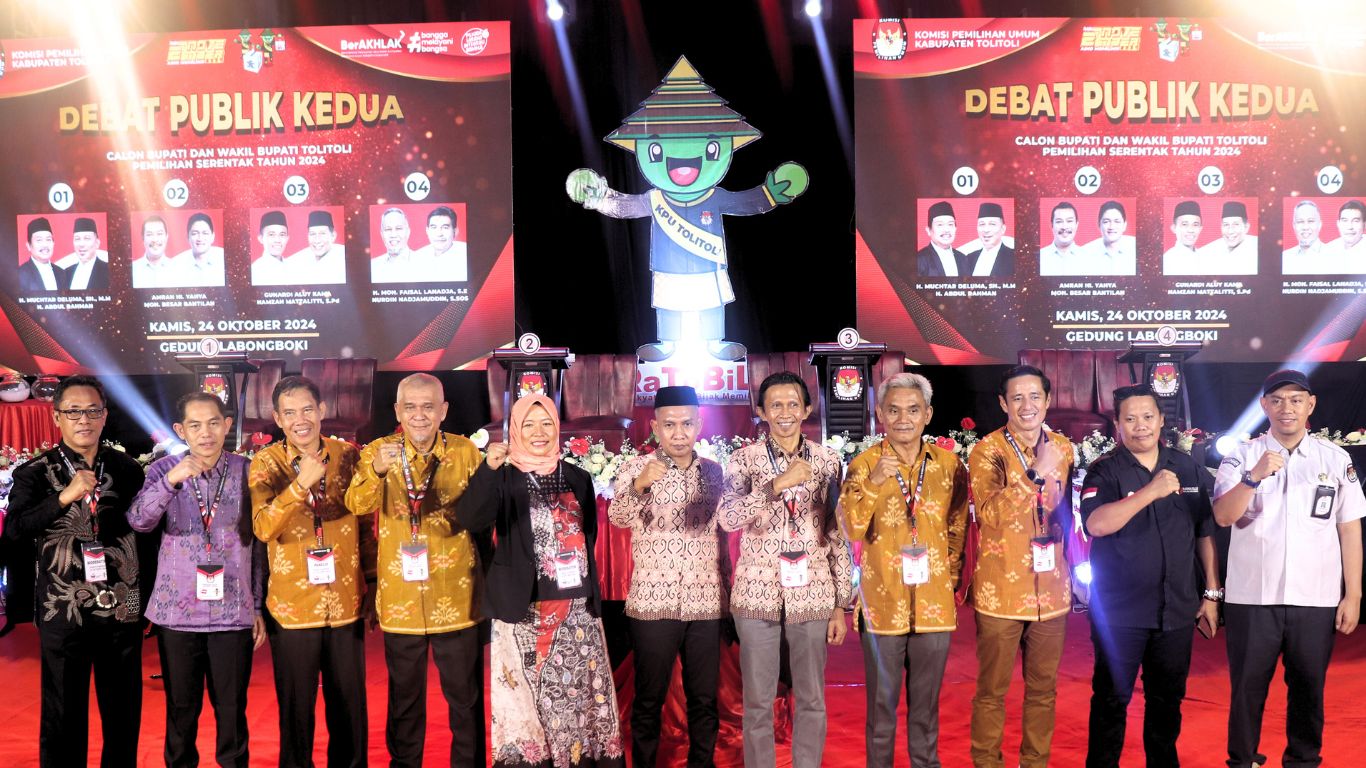 Debat kedua Paslon Bupati dan Wakil Bupati Tolitoli semakin seru dengan pembahasan isu-isu lokal yang menyentuh hati masyarakat!