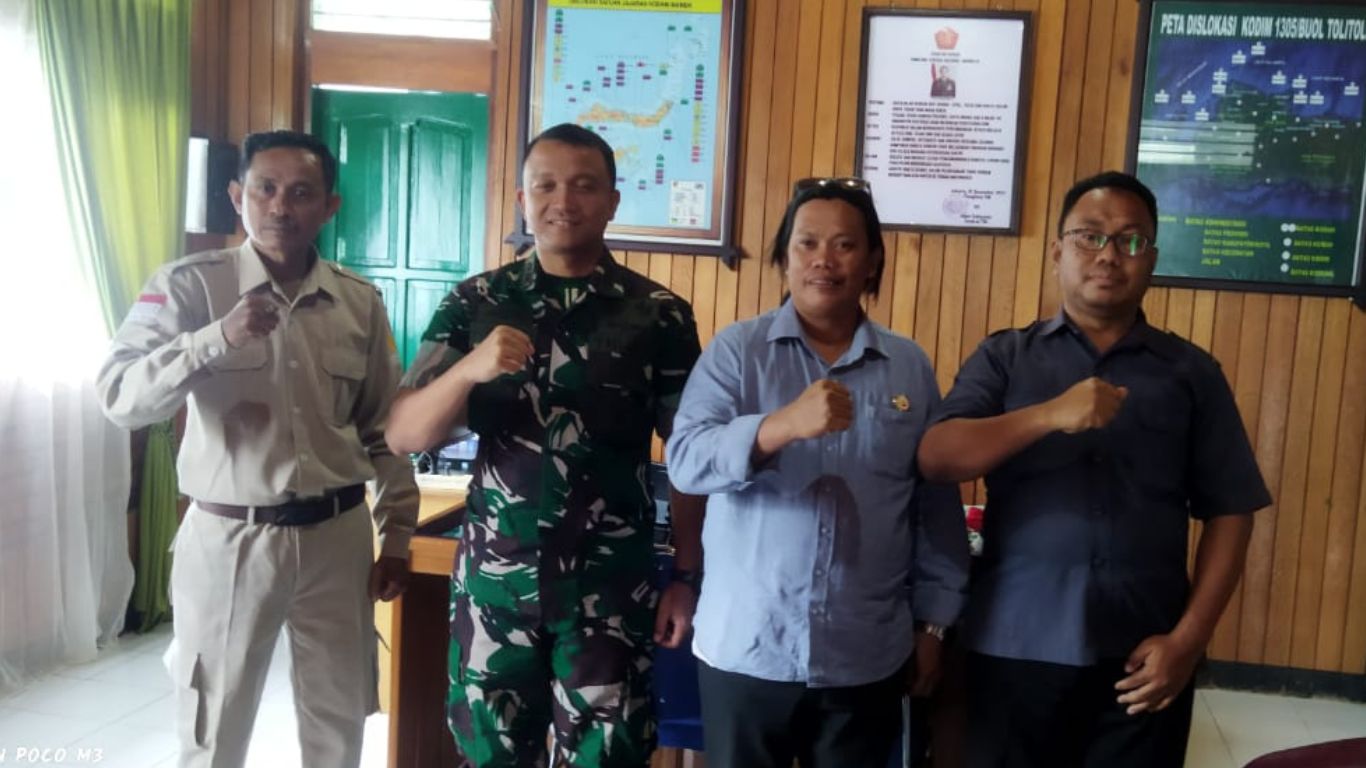 Bawaslu Tolitoli melakukan kunjungan silaturahmi ke Kodim 1305/BT Tolitoli, untuk mengucapkan terimakasih atas dukungan TNI dalam menjaga keamanan dan kelancaran setiap tahapan pemilihan di Kabupaten Tolitoli.