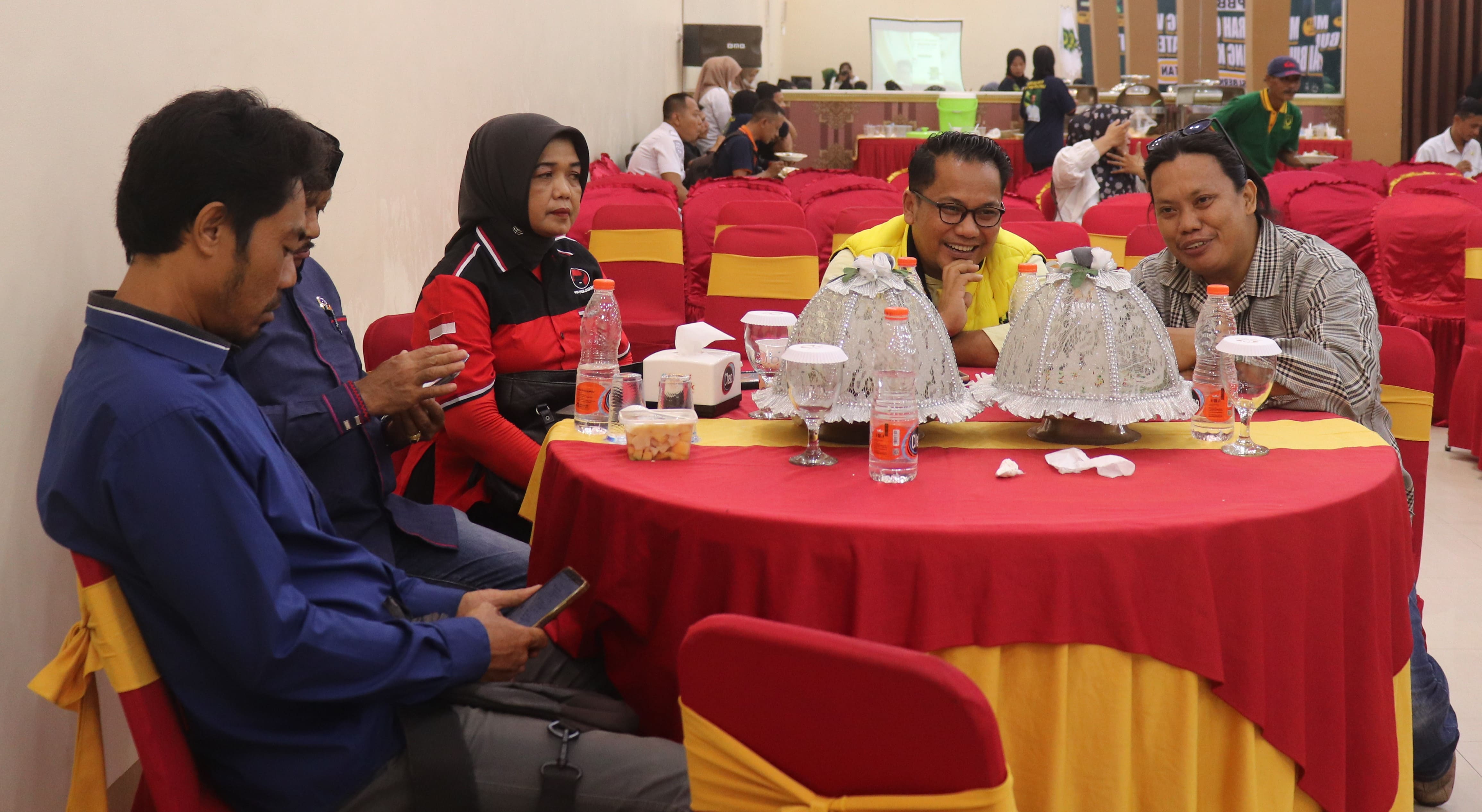 Ketua Bawaslu (Ujung Kanan) Saat Menghadiri Pembukaan Muscab VI di Aula Hotel Mitra Utama Tolitoli, Rabu (23/7/2025).