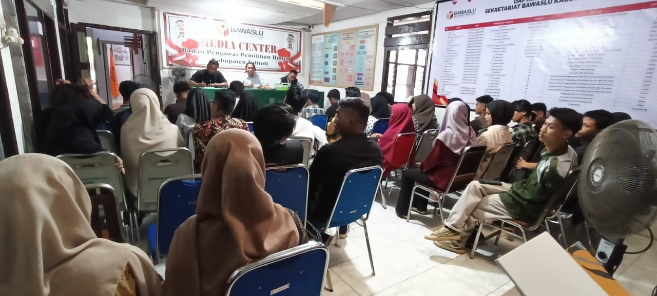 Bawaslu Tolitoli menggelar kegiatan pengawasan partisipatif di Kantor Bawaslu Kabupaten Tolitoli