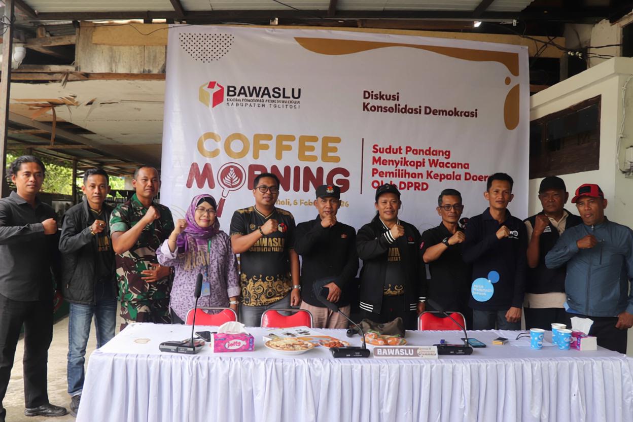 Bawaslu Kabupaten Tolitoli gelar giat cofee morning