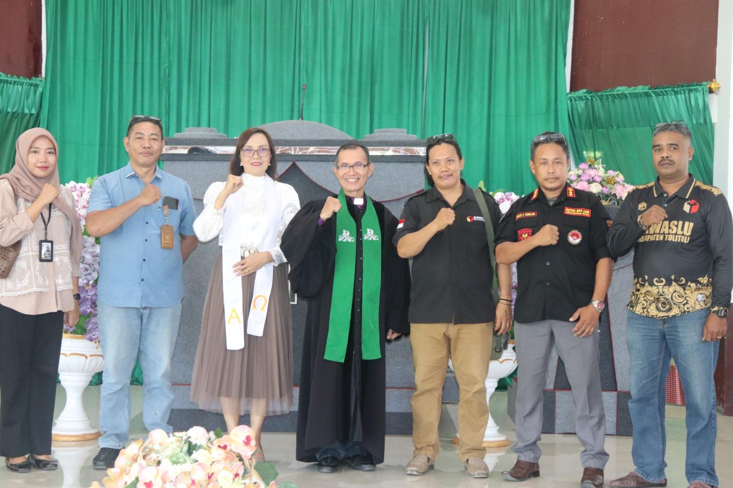 Bawaslu Tolitoli lakukan sosialisasi kepemiluan di Gereja Bukit Zaitun Sidoarjo 