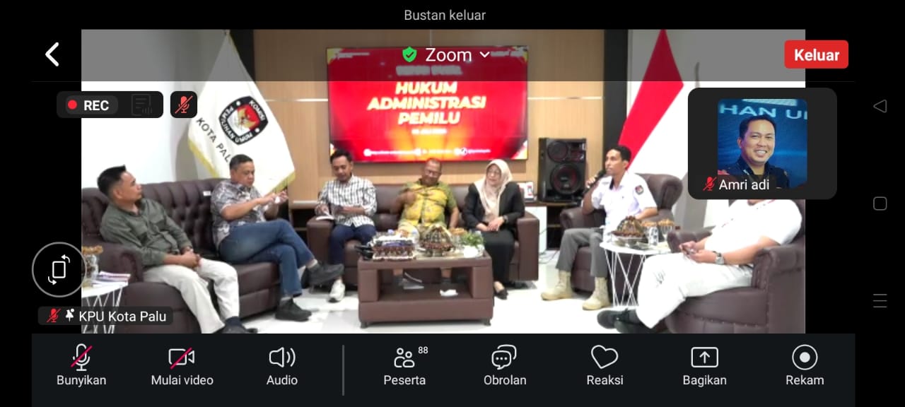 Kordiv HP2H Bawaslu Tolitoli ikuti kegiatan bedah buku oleh KPU Palu