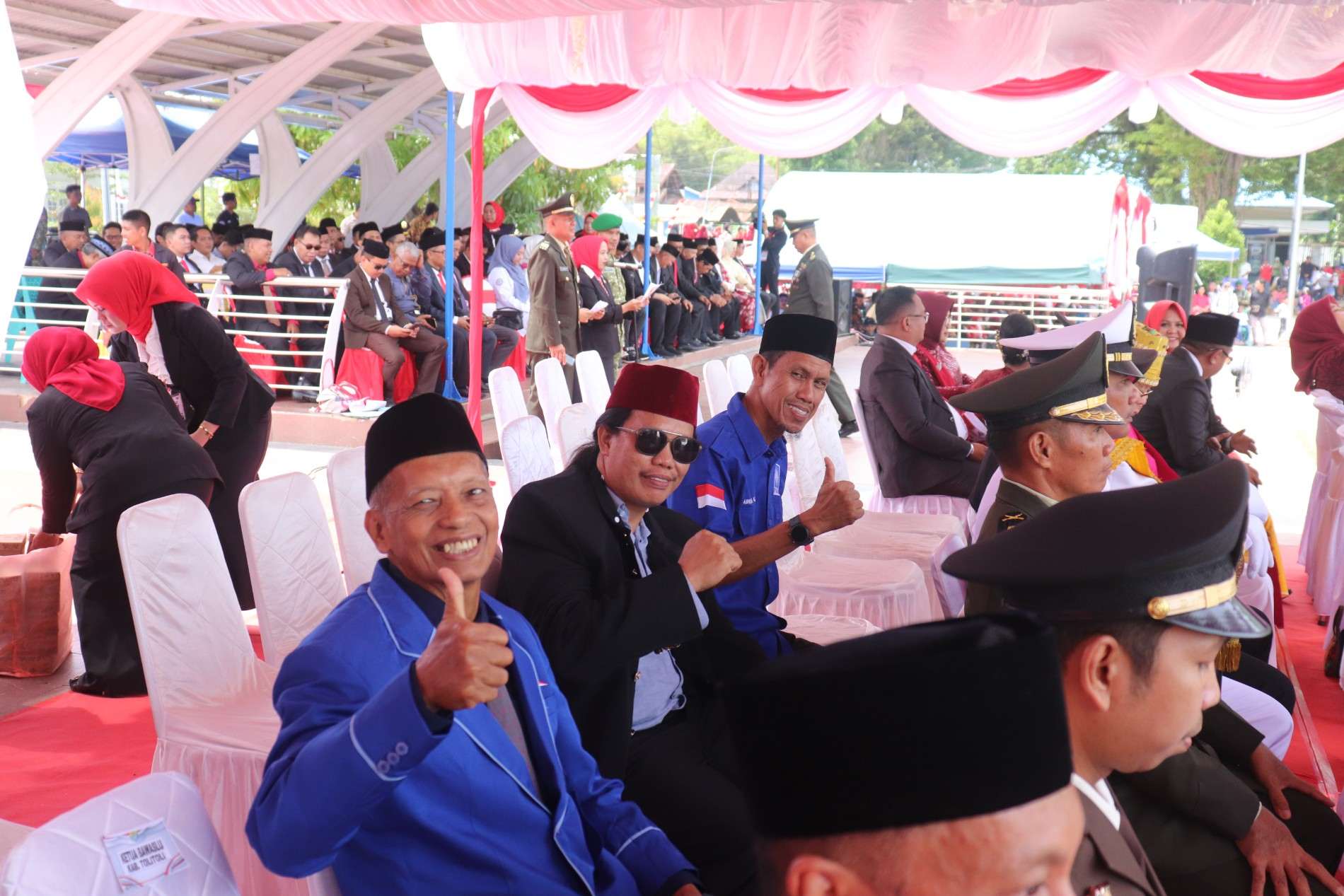 Ketua Bawaslu Tolitoli Hadiri Upacara HUT ke-81 RI di Taman Kota Gaukan