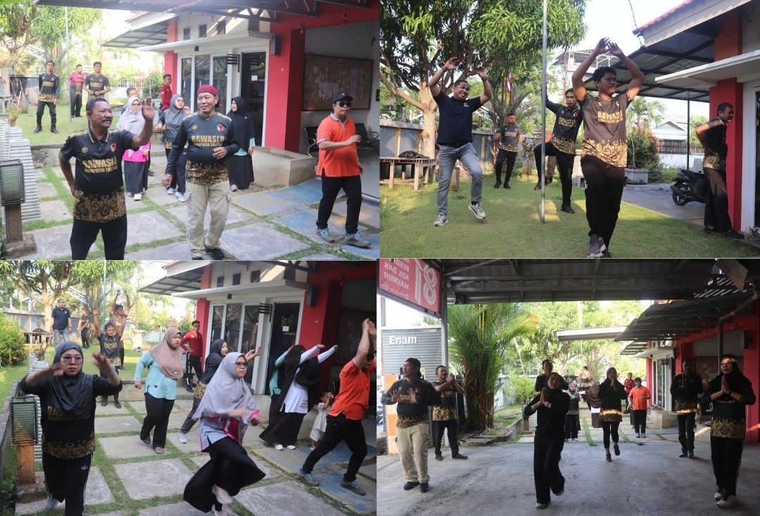 Bawaslu Kabupaten Tolitoli melaksanakan senam pagi realisasi Jumat Sehati