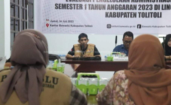Evaluasi Pengelolaan Administrasi Keuangan, Bawaslu Tolitoli Ingatkan Panwaslu Kecamatan untuk Teliti dalam Mengambil Kebijakan
