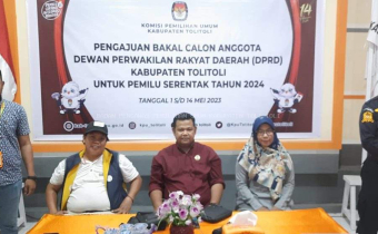 Bawaslu Tolitoli Mulai Pengawasan Tahapan Pengajuan Bakal Calon Anggota DPRD Tolitoli
