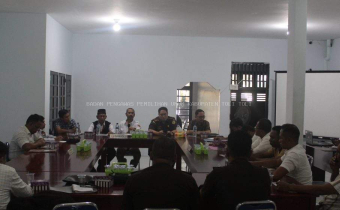 Tim Sentra Gakkumdu Bawaslu Sulteng dan Bawaslu Tolitoli Duduk Bersama Bahas Kesiapan Penanganan Tindak Pidana Pemilu