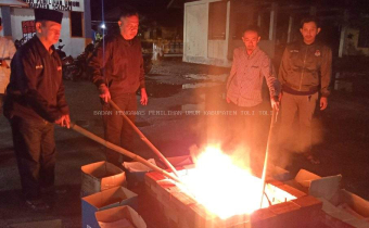 Pasca Tes PPS, Bawaslu Tolitoli Awasi Langsung Pemusnahan Soal