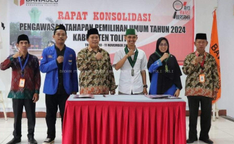 Perluas Pengawasan Partasipatif, Bawaslu Tolitoli Gandeng Organisasi Kemahasiswaan Melalui Perjanjian Kerjasama