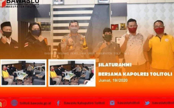 Bawaslu Tolitoli Jalin Silaturahmi Bersama Kapolres
