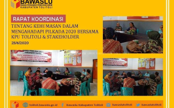 Ketua Bawaslu Hadiri Rapat Koordinasi Kehumasan Bersama Stakeholder