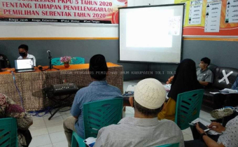 Pimpinan Bawaslu Kabupaten Tolitoli Rustam Datuamas Hadiri Sosialisasi PKPU 5 Tahun 2020