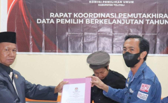 Bawaslu Tolitoli Hadiri Rakor PDPB Tahun 2022