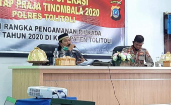 Hadiri Forum Polres Tolitoli, Fajar Sampaikan Penanganan Dugaan Pelanggaran Tindak Pidana Pilkada