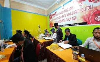 Bawaslu Tolitoli Awasi Langsung Tahapan Pendaftaran Bakal Pasangan Calon Kepala Daerah