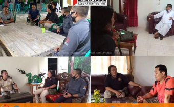 Cegah Penyebaran Covid â€“ 19, Ketua Bawaslu Tolitoli Sambangi Bapaslon