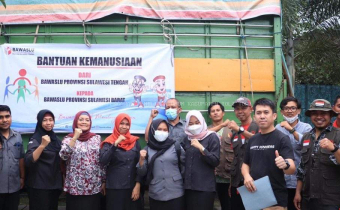 BAWASLU SULTENG KIRIM BANTUAN KEMANUSIAAN UNTUK KORBAN GEMPA SULBAR