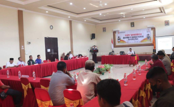 Bersama Forkopimda dan Peserta Pemilu, Bawaslu Tolitoli Perkuat Koordinasi Cegah Pelanggaran Kampanye