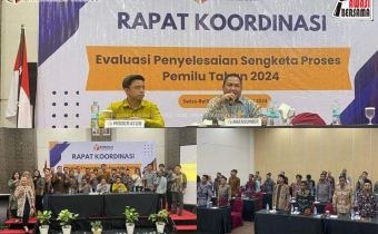 Bawaslu Tolitoli Hadiri Rakor Evaluasi Penyelesaian Sengketa Proses Pemilu Tahun 2024 di Kabupaten Banggai