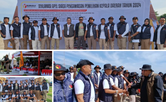 Deklarasi Apel Siaga Pengawasan Pilkada 2024 yang berlangsung pada Sabtu, (14/9/2024).