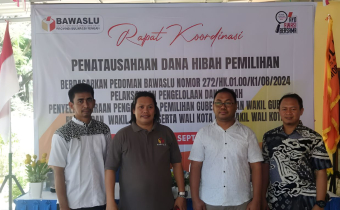 Rapat Koordinasi Penatausahaan Dana Hibah Pilkada 2024