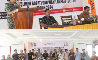 Menuju Pilkada 2024, Dalam Upaya Publikasi Yang Efektif dan Tepat Sasaran, Bawaslu Kabupaten Tolitoli Menggelar Pelatihan Tata Naskah, Kehumasan Bagi Panwaslu Kecamatan