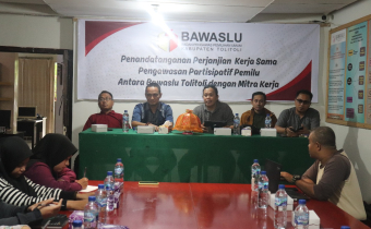 Bawaslu Kabupaten Tolitoli Melaksanakan Rapat dan Dihadiri Ketua Bawaslu Provinsi Sulawesi Tengah