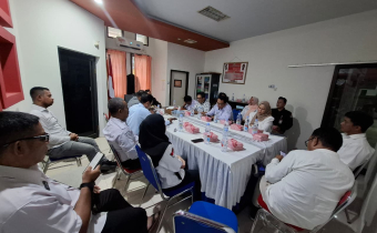 Rapat Koordinasi Pengolahan Data Pemilih Tahun 2025 di Sekretariat Bawaslu Kabupaten Tolitoli Jln D.I Pandjaitan NO.6, Kleurahan Panasakan