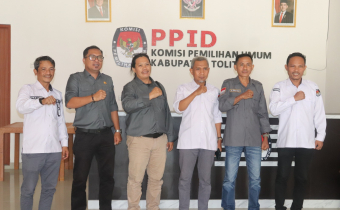 Bawaslu Kabupaten Tolitoli Koordinasi dengan KPU Kabupaten Tolitoli