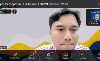 Pimpinan Bawaslu Kabupaten Tolitoli Ikuti Rapat Via Zoom