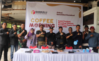 Bawaslu Kabupaten Tolitoli gelar giat cofee morning
