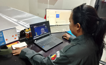 Ketua Bawaslu Tolitoli Dalam Menghadiri Undangan Via Zoom