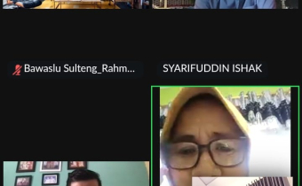Korsek Bawaslu Tolitoli Ikuti Rapat Via Zoom
