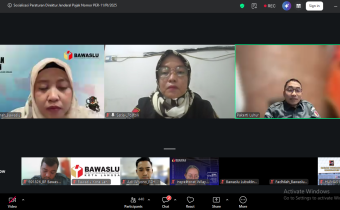 Bawaslu Tolitoli Ikuti Rapat Via Zoom
