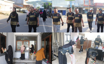 Bawaslu Tolitoli Lakukan Jalan Santai dan Bersih-bersih Kantor