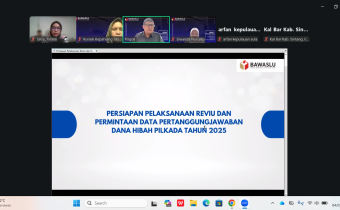 Bawaslu Tolitoli Ikuti Rapat Via Zoom